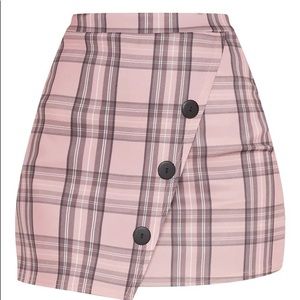 Pink Plaid Skirt PLT NEW